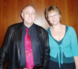 Bridget Clapham with Dr Richard Bandler